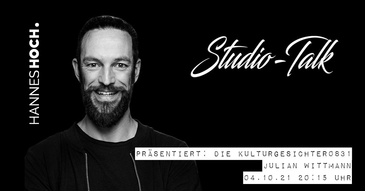 Kulturgesichter0831: Studio-Talk mit Julian Wittmann